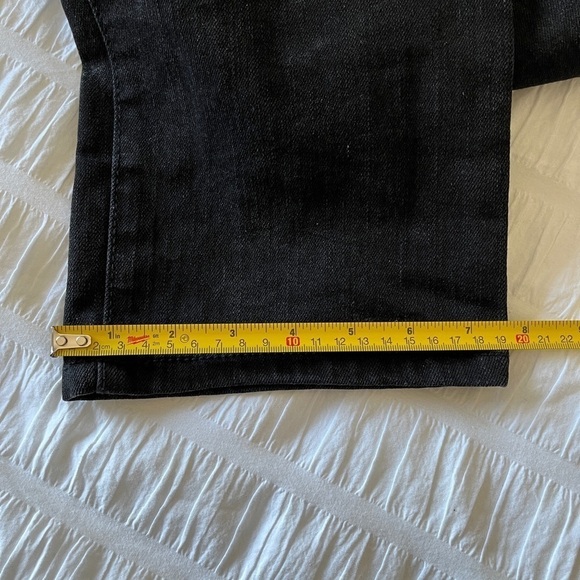 PURE By Alfred Sung Black Jeans Straight Leg Mid-Rise Classic 5 Pocket - Picture 10 of 14